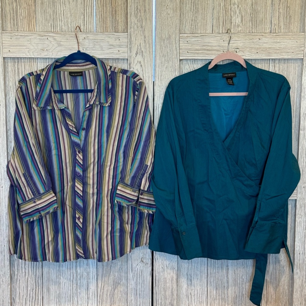 Vintage Lane Bryant teall sz 14/16 stripes 18/20